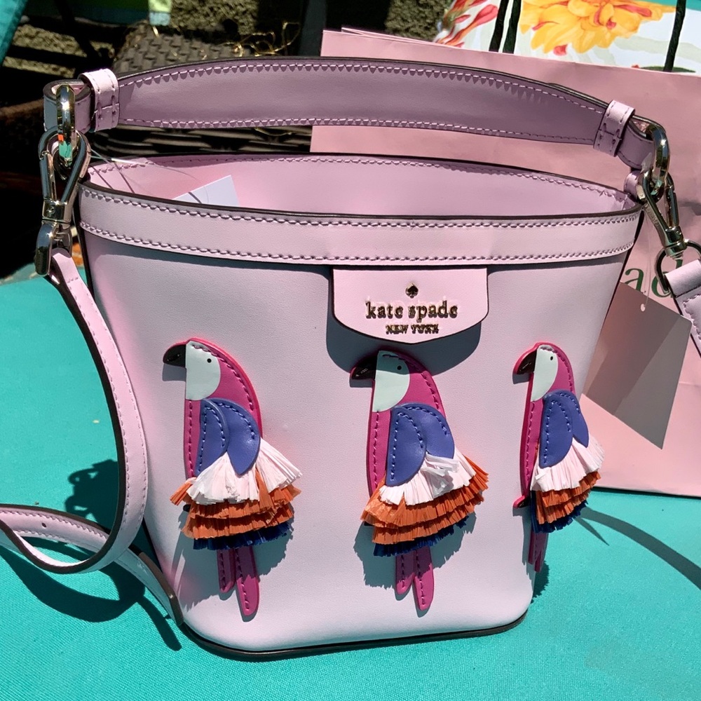 Kate Spade Small pink leather bucket bag - Picture 5 of 16
